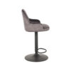 LABEL51 Barkruk Fender - Antraciet - Velours - Zithoogte 64-84 - Afbeelding 5