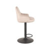 LABEL51 Barkruk Fender - Naturel - Velours - Zithoogte 64-84 - Afbeelding 7