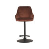 LABEL51 Barkruk Fender - Rust - Velours - Zithoogte 64-84 - Afbeelding 5