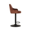 LABEL51 Barkruk Fender - Rust - Velours - Zithoogte 64-84 - Afbeelding 7