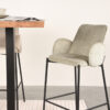 LABEL51 Barkruk Joni - Beige - Elegance - Zithoogte 78 - Afbeelding 7