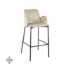 LABEL51 Barkruk Joni - Beige - Elegance - Zithoogte 78