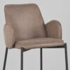 LABEL51 Barkruk Joni - Taupe - Micro Suede - Zithoogte 78 - Afbeelding 7