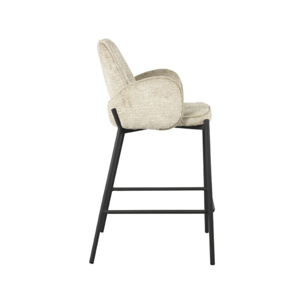 LABEL51 Barkruk Joni - Beige - Elegance - Zithoogte 65 - Afbeelding 5