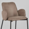 LABEL51 Barkruk Joni - Taupe - Micro Suede - Zithoogte 65 - Afbeelding 7