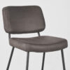 LABEL51 Barkruk Noah - Antraciet - Micro Suede - Zithoogte 65 - Afbeelding 6