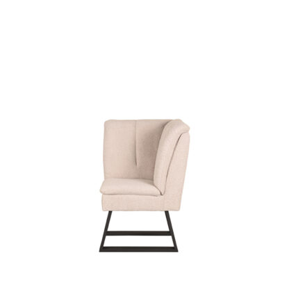 LABEL51 Eetkamerbank Modula - Naturel - Boucle - Hoek - Afbeelding 3
