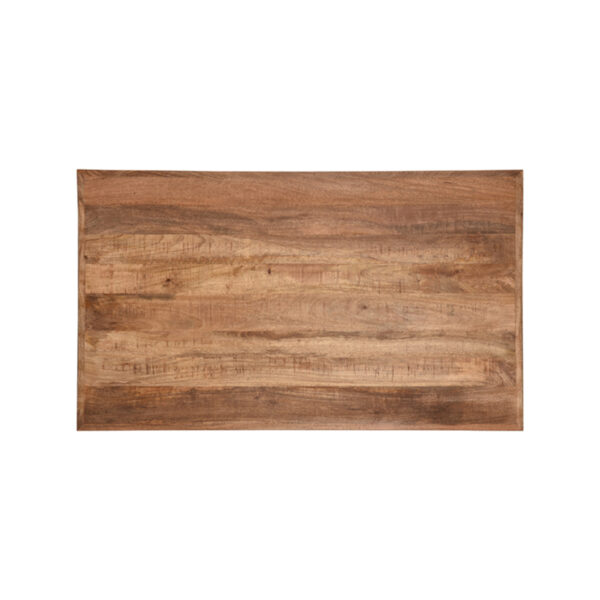 LABEL51 Eetkamertafel Tafelblad Straight Edge - Rough - Mangohout - 120 cm Straight - Afbeelding 4