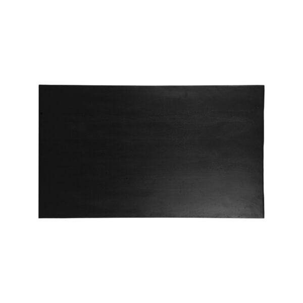 LABEL51 Eetkamertafel Tafelblad Straight Edge - Zwart - Mangohout - 120 cm Straight - Afbeelding 4