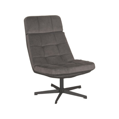 LABEL51 Fauteuil Alvar - Antraciet - Cosmo - Excl. Hocker - Afbeelding 3