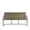 LABEL51 Eetkamerbank Denmark - Army green - Microfiber - 155 cm - Afbeelding 2