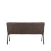 LABEL51 Eetkamerbank Matz - Antraciet - Microfiber - 145 cm - Afbeelding 3