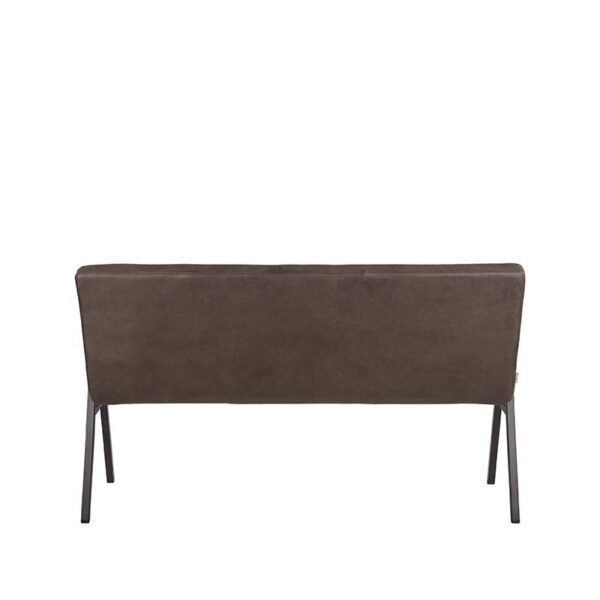 LABEL51 Eetkamerbank Matz - Antraciet - Microfiber - 145 cm - Afbeelding 3