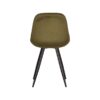 LABEL51 Eetkamerstoel Capri - Army green - Fluweel - Black Frame - Afbeelding 4