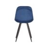 LABEL51 Eetkamerstoel Capri - Blauw - Fluweel - Black Frame - Afbeelding 4