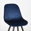 LABEL51 Eetkamerstoel Capri - Blauw - Fluweel - Black Frame - Afbeelding 5