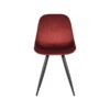 LABEL51 Eetkamerstoel Capri - Rood - Fluweel - Black Frame - Afbeelding 2