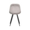 LABEL51 Eetkamerstoel Capri - Grijs - Fluweel - Black Frame - Afbeelding 3