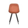 LABEL51 Eetkamerstoel Capri - Rust - Fluweel - Black Frame - Afbeelding 4
