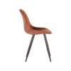 LABEL51 Eetkamerstoel Capri - Rust - Fluweel - Black Frame - Afbeelding 3