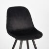 LABEL51 Eetkamerstoel Capri - Zwart - Fluweel - Black Frame - Afbeelding 5
