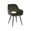 LABEL51 Eetkamerstoel Fer - Hunter - Velours - Black Frame