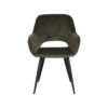 LABEL51 Eetkamerstoel Fer - Hunter - Velours - Black Frame - Afbeelding 3