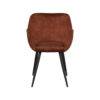 LABEL51 Eetkamerstoel Fer - Rust - Velours - Black Frame - Afbeelding 5
