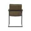 LABEL51 Eetkamerstoel Denmark - Army green - Microfiber - Black Frame - Afbeelding 4