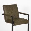 LABEL51 Eetkamerstoel Denmark - Army green - Microfiber - Black Frame - Afbeelding 5