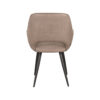 LABEL51 Eetkamerstoel Fer - Taupe - Micro Suede - Black Frame - Afbeelding 5