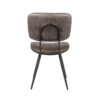 LABEL51 Eetkamerstoel Fos - Antraciet - Leder - Black Frame - Afbeelding 4