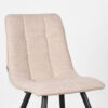 LABEL51 Eetkamerstoel Jelt - Naturel - Boucle - Black Frame - Afbeelding 6