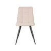 LABEL51 Eetkamerstoel Jelt - Naturel - Boucle - Black Frame - Afbeelding 3