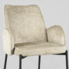 LABEL51 Eetkamerstoel Joni - Beige - Elegance - Black Frame - Afbeelding 6