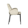 LABEL51 Eetkamerstoel Joni - Beige - Elegance - Black Frame - Afbeelding 4
