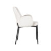 LABEL51 Eetkamerstoel Joni - Crème - Elegance - Black Frame - Afbeelding 4