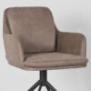 LABEL51 Eetkamerstoel Joy - Taupe - Micro Suede - Black Frame - Afbeelding 7