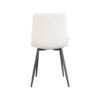 LABEL51 Eetkamerstoel Juul - Wit - Boucle - Black Frame - Afbeelding 5