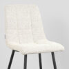 LABEL51 Eetkamerstoel Juul - Wit - Boucle - Black Frame - Afbeelding 6