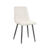 LABEL51 Eetkamerstoel Juul - Wit - Boucle - Black Frame