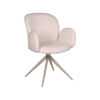 LABEL51 Eetkamerstoel Kimball - Naturel - Boucle - Taupe Frame - Afbeelding 3
