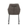 LABEL51 Eetkamerstoel Lenny - Antraciet - Micro Suede - Black Frame - Afbeelding 5