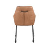 LABEL51 Eetkamerstoel Lenny - Cognac - Micro Suede - Black Frame - Afbeelding 5