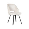 LABEL51 Eetkamerstoel Lewis - Crème - Elegance - Black Frame - Afbeelding 3