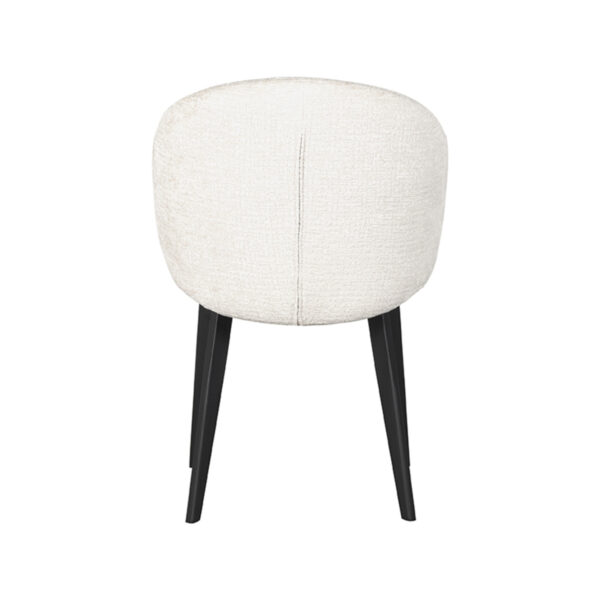 LABEL51 Eetkamerstoel Logan - Crème - Elegance - Black Frame - Afbeelding 5