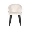 LABEL51 Eetkamerstoel Logan - Crème - Elegance - Black Frame - Afbeelding 3
