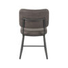 LABEL51 Eetkamerstoel Noah - Antraciet - Micro Suede - Black Frame - Afbeelding 5