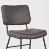 LABEL51 Eetkamerstoel Noah - Antraciet - Micro Suede - Black Frame - Afbeelding 6