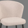 LABEL51 Eetkamerstoel Wave - Naturel - Boucle - Black Frame - Afbeelding 6